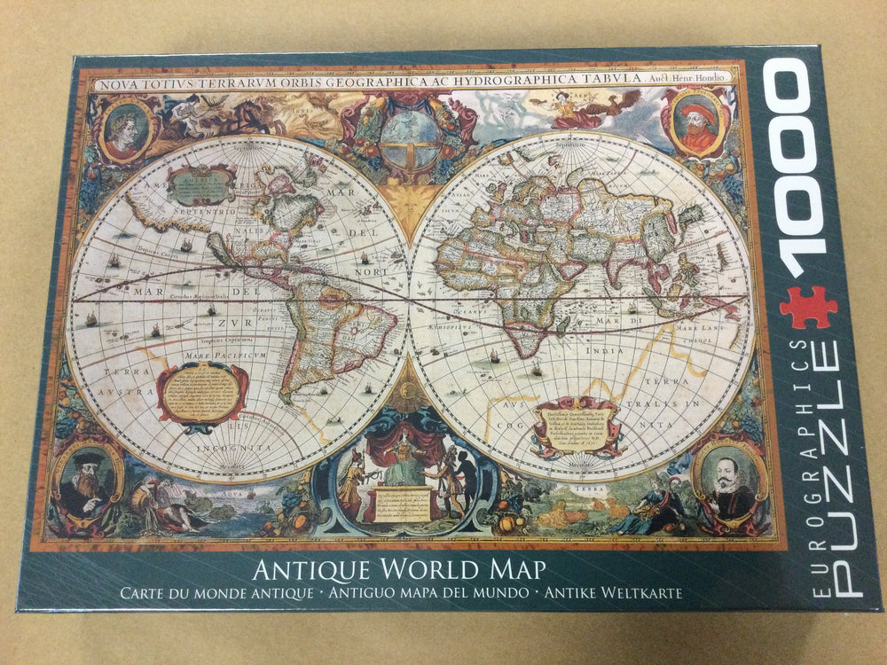 Antique World Map Jigsaw Puzzle - 1000 Pieces
