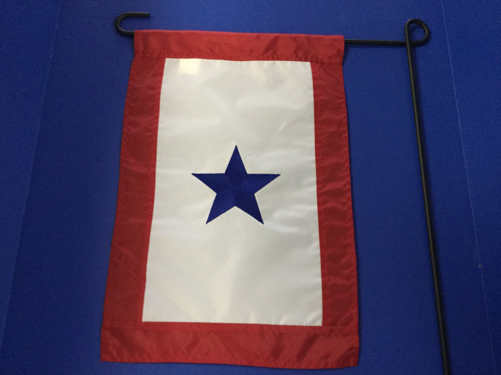 Blue Star Garden Flag