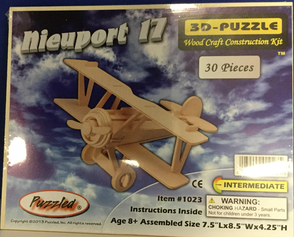 3D Newport BiPlane Puzzle