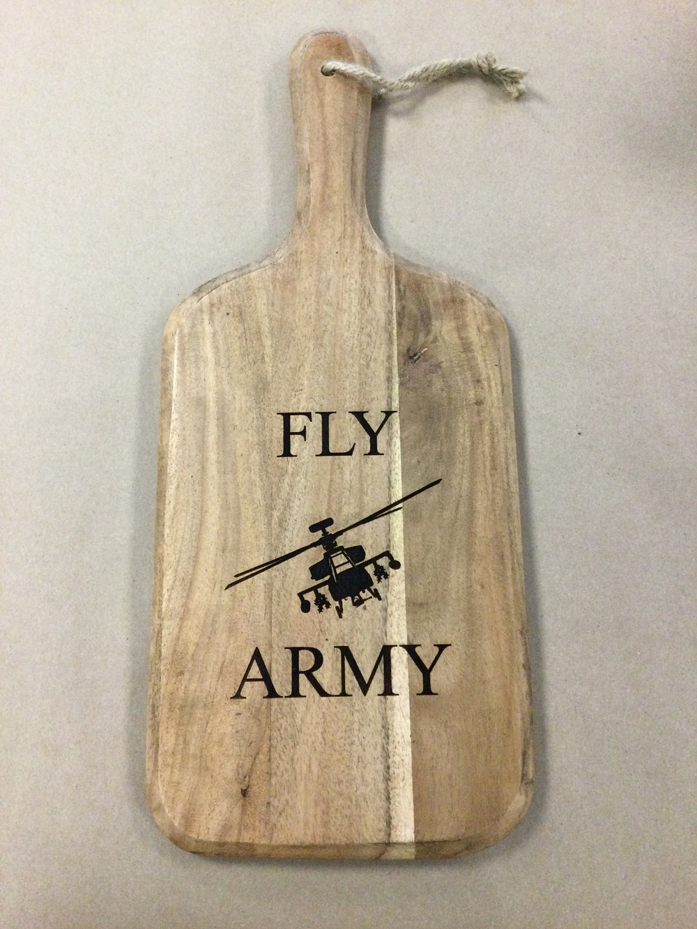 AH-64 Apache Paddle Cutting Board