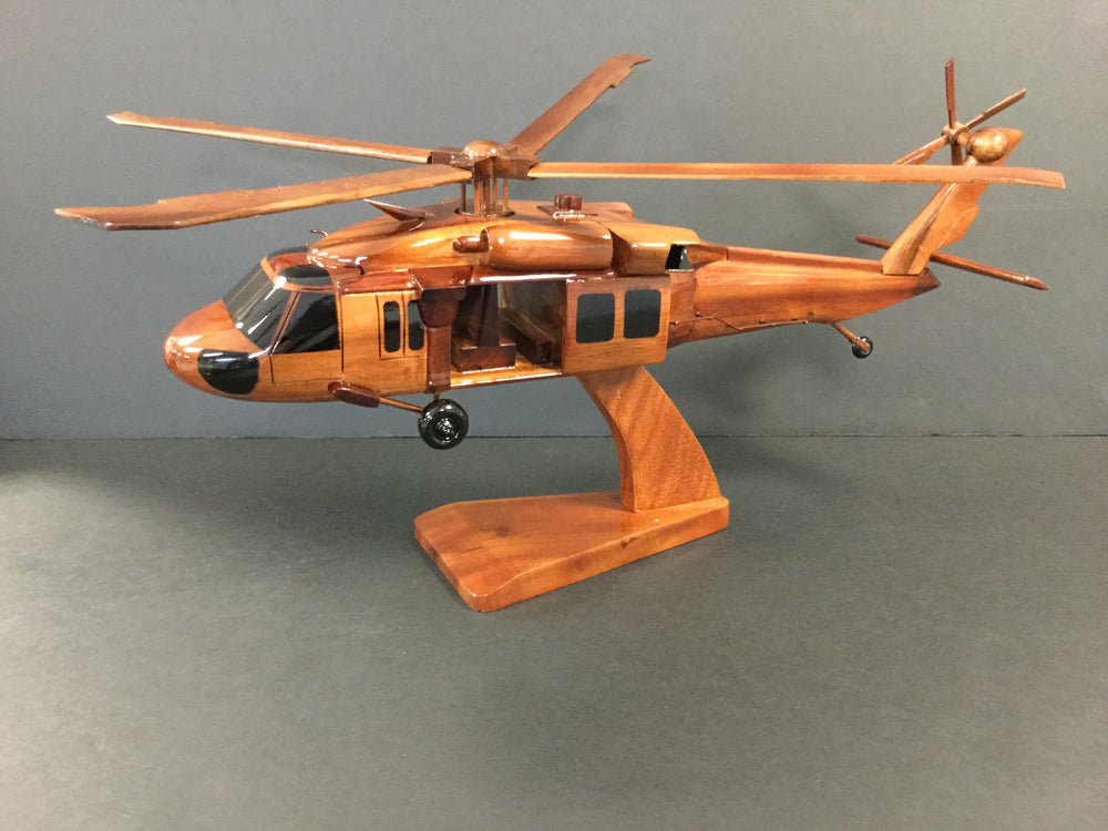 UH-60L Black Hawk Mahogany Wood Model