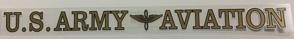 Army Aviation with Branch Strip Decal