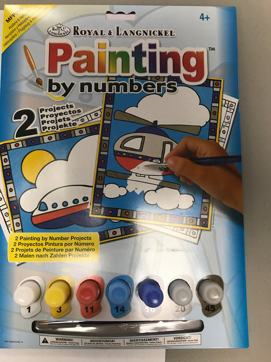 Paint by Number- Plane and Helicopter – Aviation Museum Gift Shop