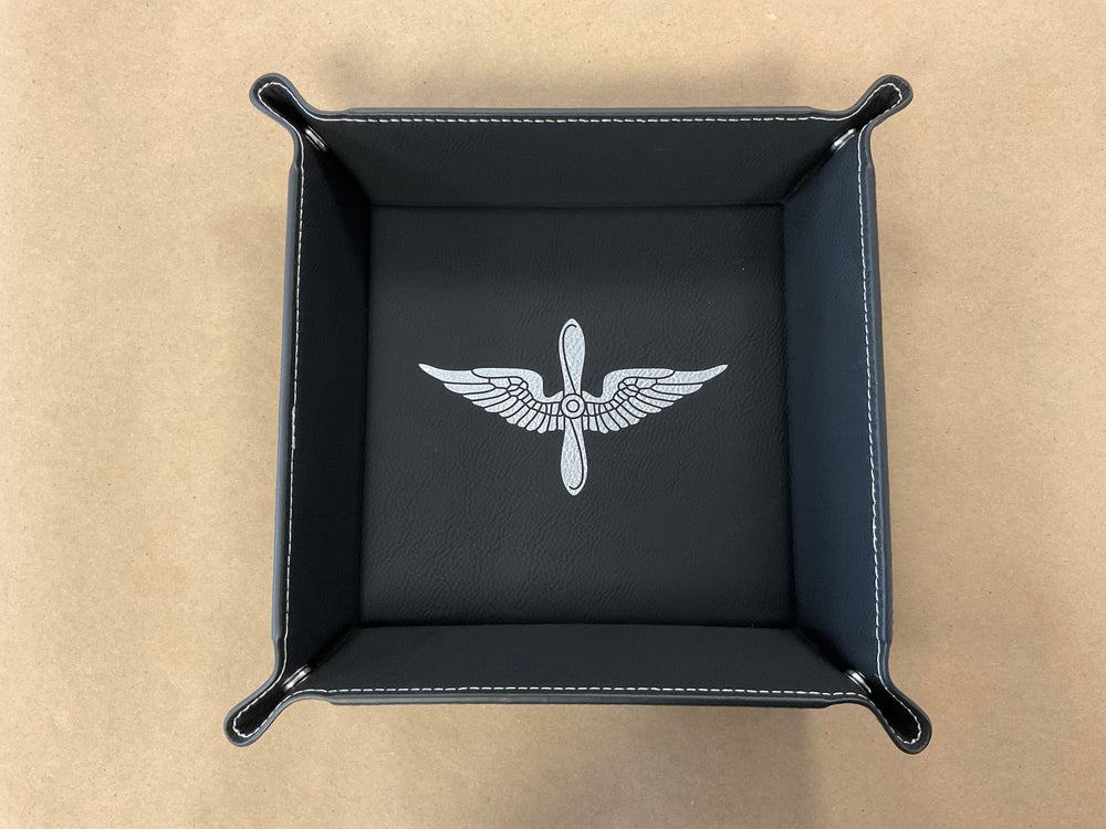 Leatherette Snap Tray- Small- Prop and Wing