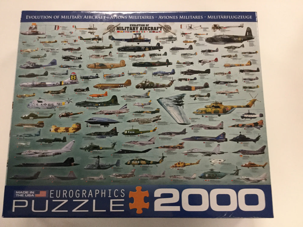 Evolution of Military Aircraft Jigsaw Puzzle - 2000 piece