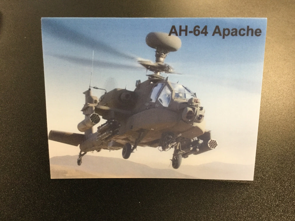 AH-64 Apache Note Card