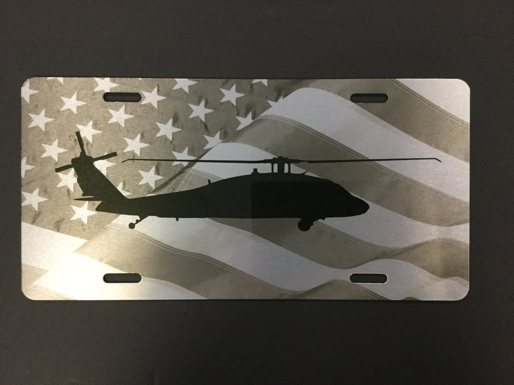 UH-60 Black Hawk Helicopter License Plate