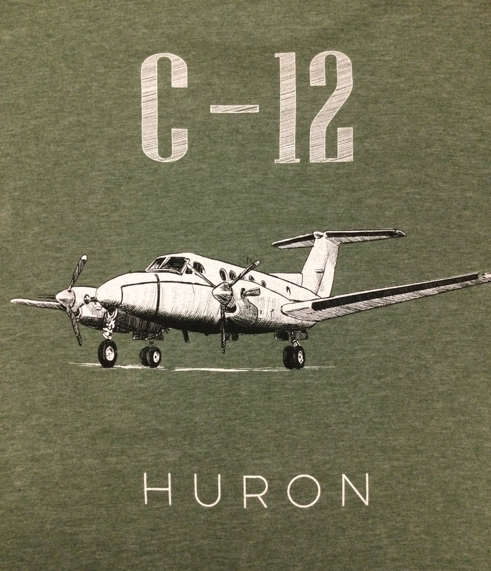 C-12 Huron Airplane Sketch2 T-Shirt