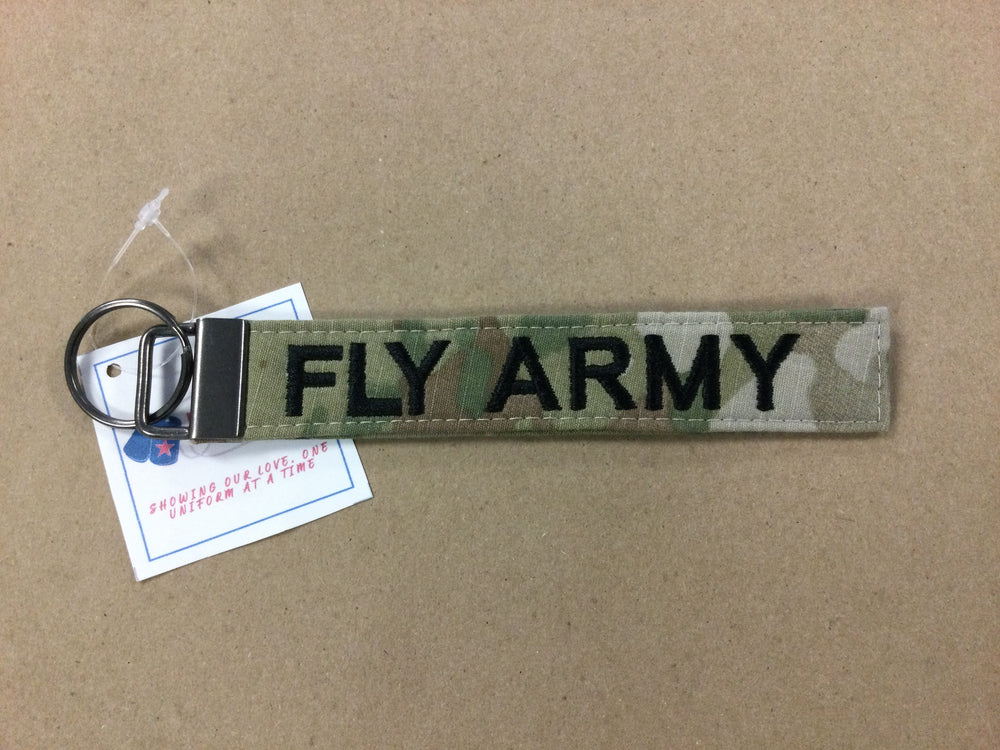 Fly Icon Keychain FLY Army Keychain – Aviation Museum Gift Shop