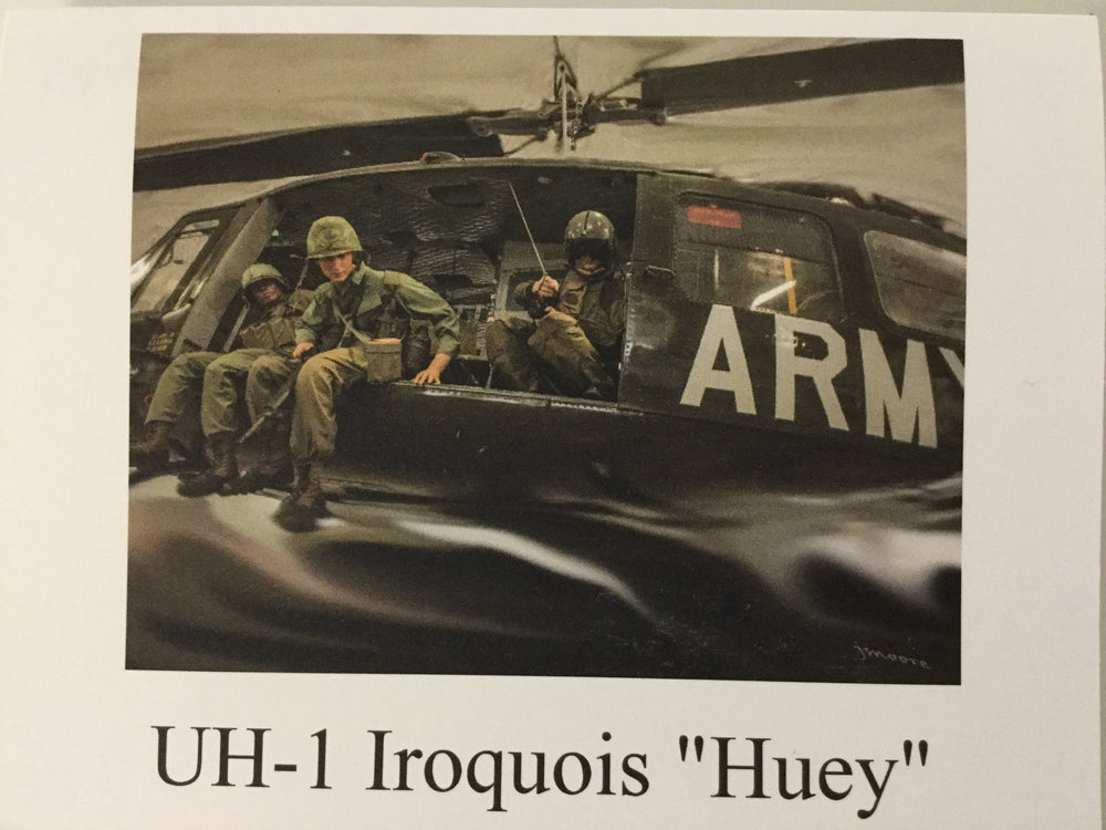 UH-1 Iroquois Huey Note Card(color)