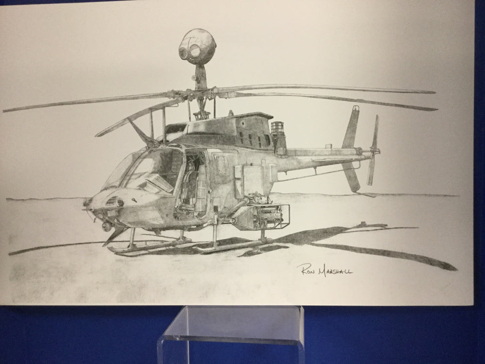 OH-58D Kiowa Warrior Print by Ron Marshall