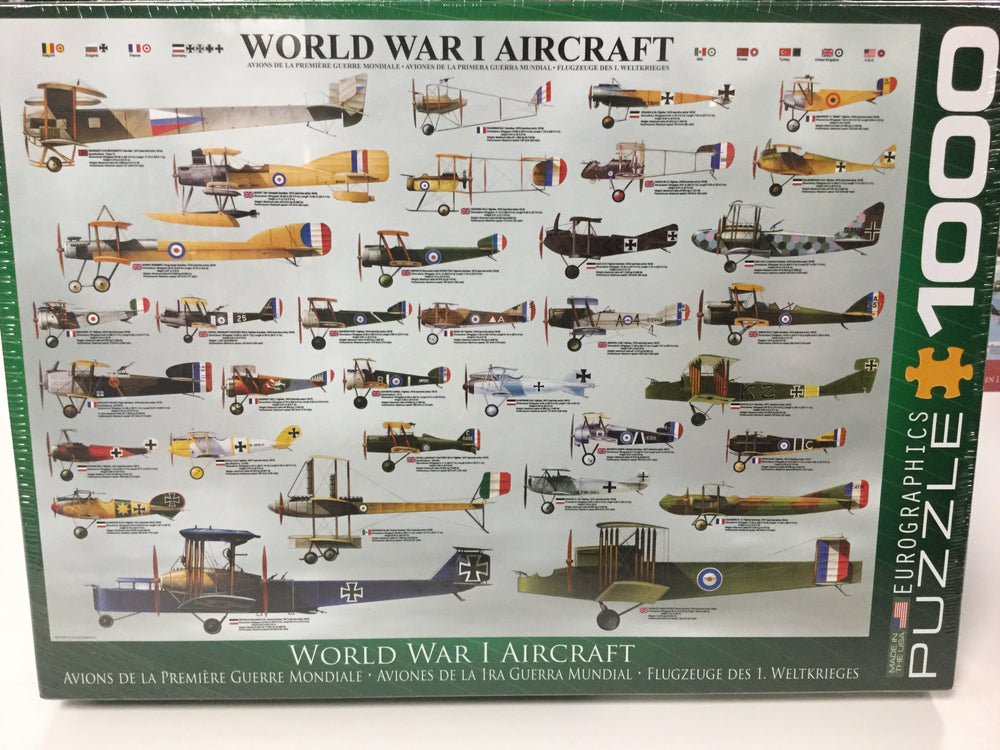 World War I Aircraft Puzzle - 1000 pieces