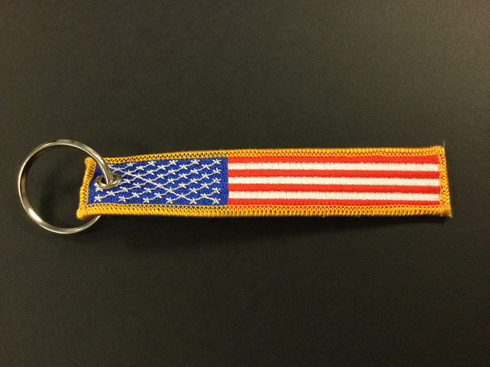 U.S. Flag Patch Keychain