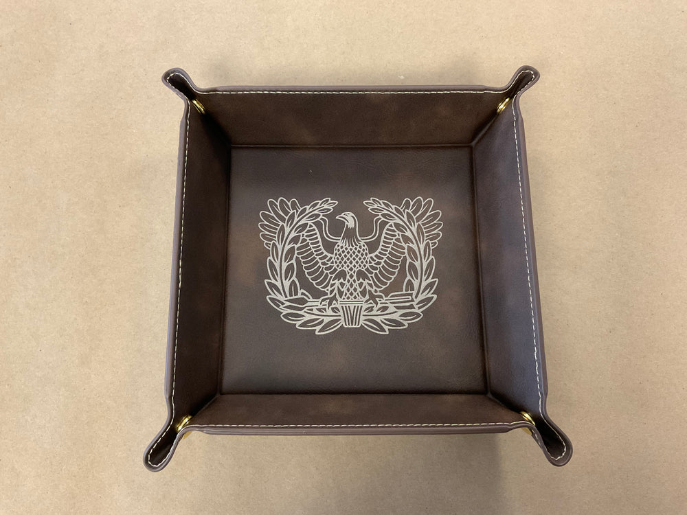 Leatherette Snap Tray - Small - Warrant Insignia