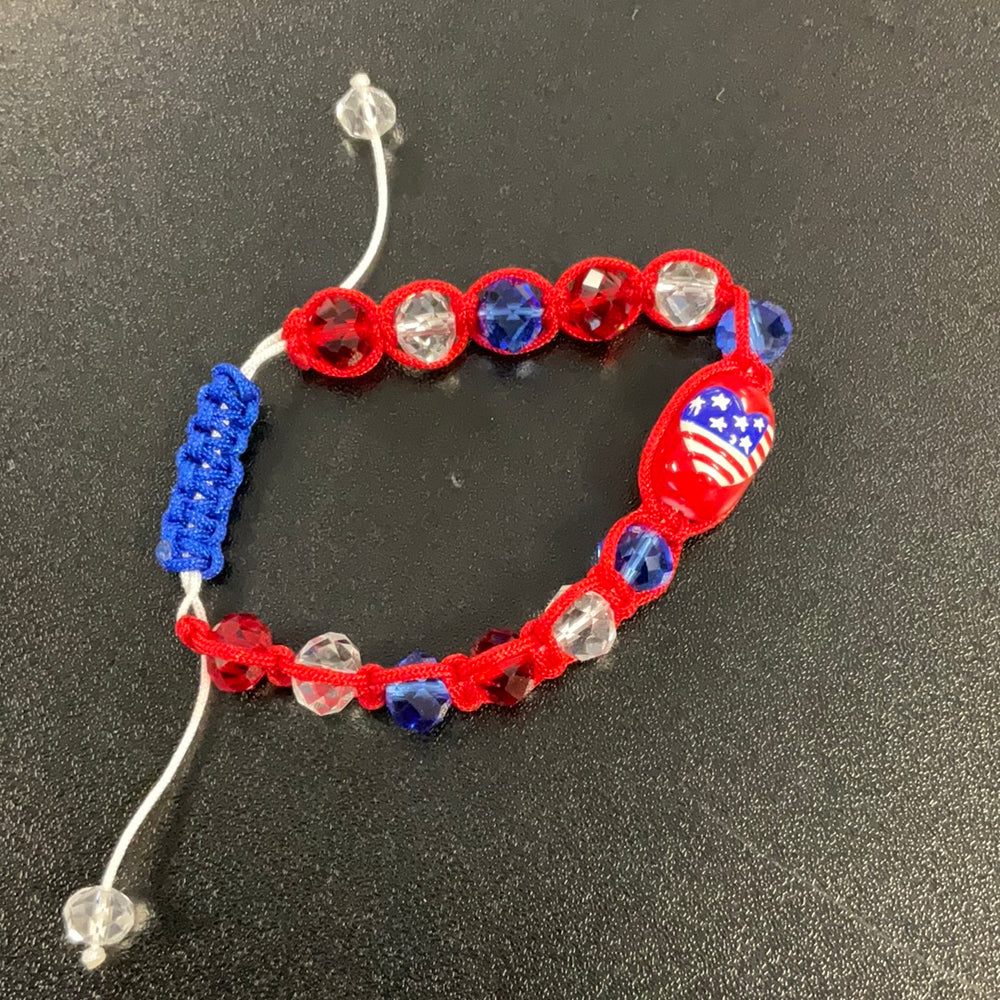 Kids USA Adjustable American Heart Bracelet