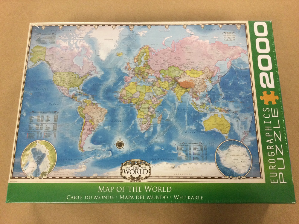 Map of the World Jigsaw Puzzle - 2000 Piece