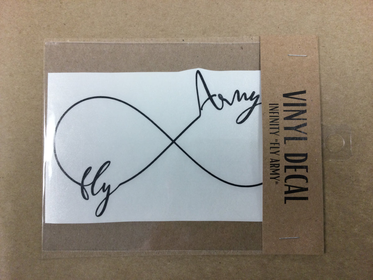 Fly Army (infinity) Decal – Aviation Museum Gift Shop