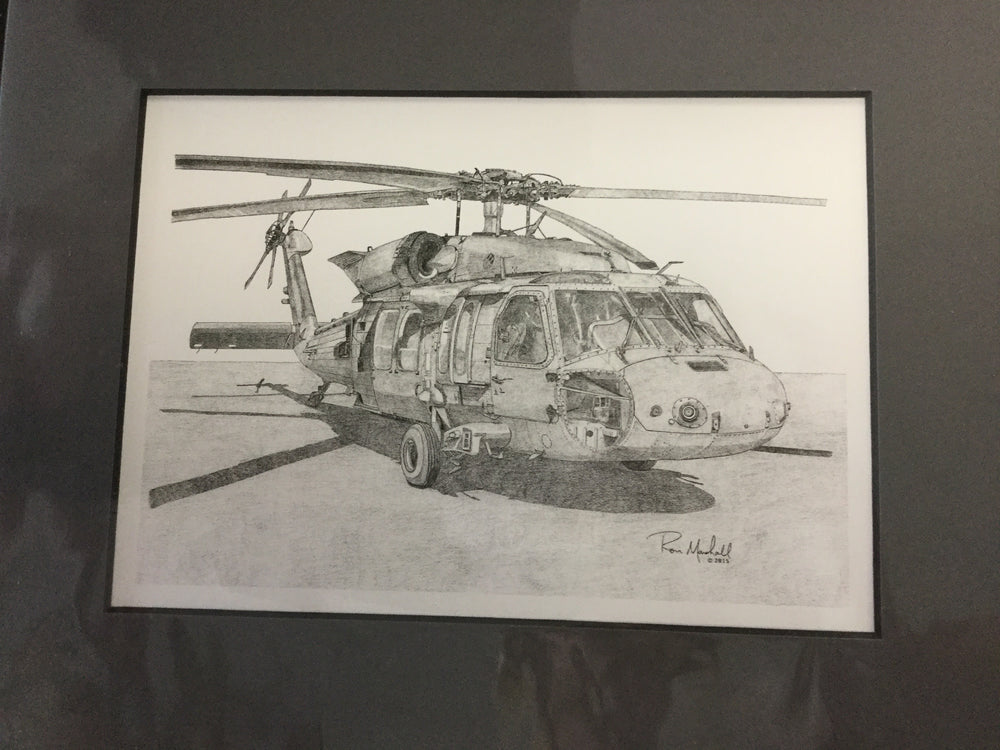 blackhawk helicopter drawing