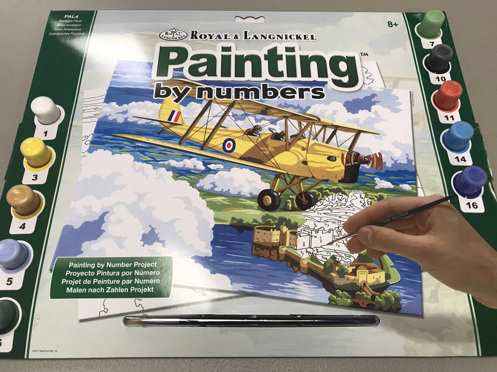 Paint by Numbers- Nostalgic Bi-Plane