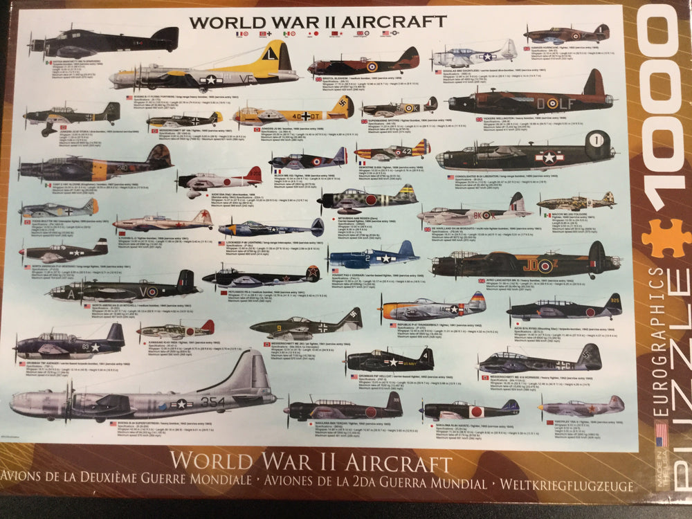 World War II Aircraft Puzzle - 1000 Piece