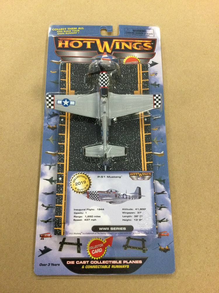 
                  
                    Hot Wings P-51 Mustang Airplane with runway
                  
                