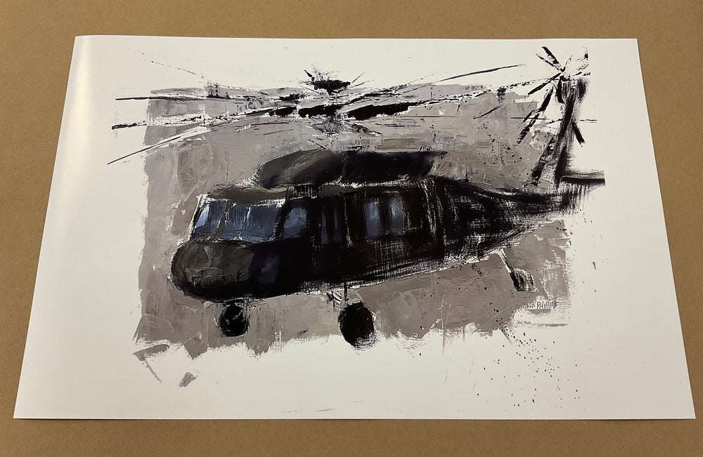 Black Hawk Print 11x17 by Jillian Phillips