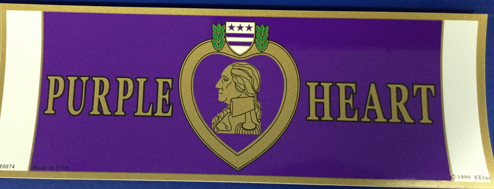 Purple Heart Bumper Sticker