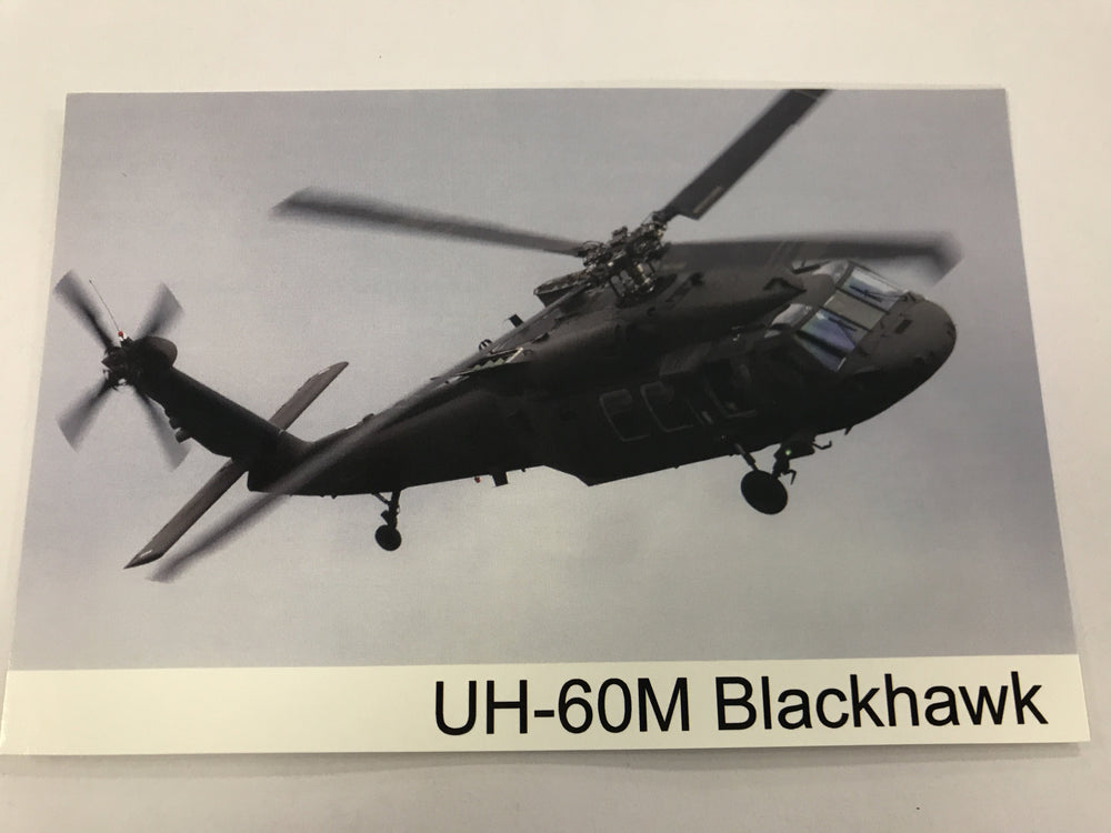 UH60M Black Hawk Post Card Aviation Museum Gift Shop