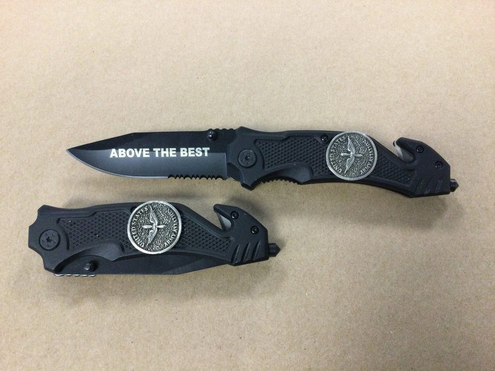 Aviation Rescue Knife with Pewter Aviation Emblem